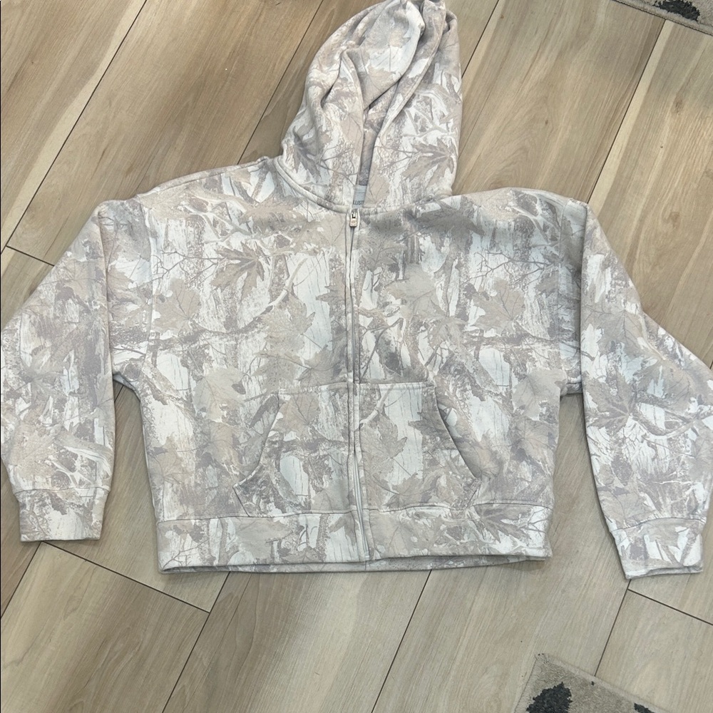 Hollister Gray Camouflage Hoodie